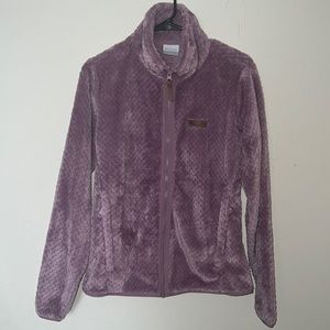 Purple, soft Columbia zip-up.